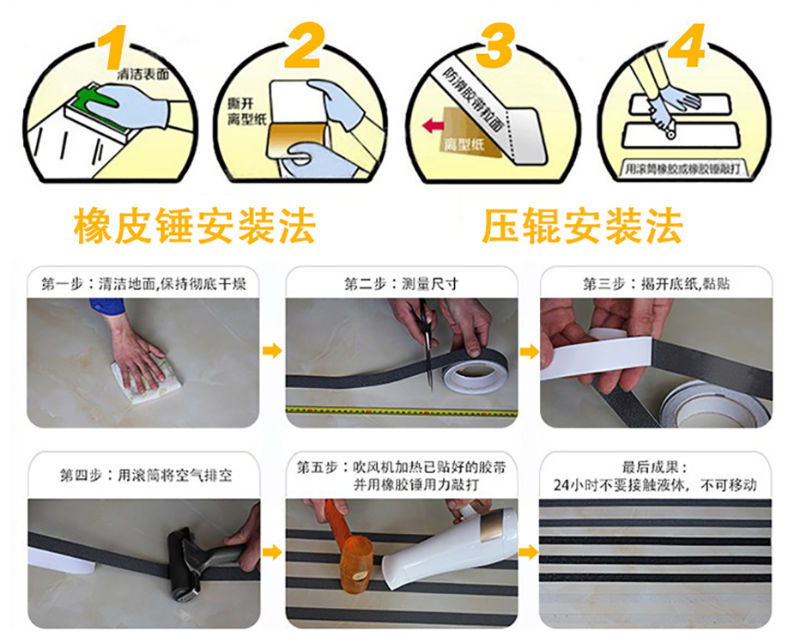 反光条防滑富联注册安装方法